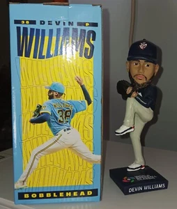 2023 DEVIN WILLIAMS  MILWAUKEE BREWERS ROOKIE BOBBLEHEAD SGA GIVEAWAY NY YANKEES - Picture 1 of 2
