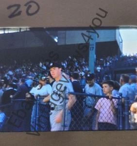 Kodachrome slide 1950s Baseball Gil Mcdougland NY Yankees Leaving Stands at KC - Picture 1 of 3