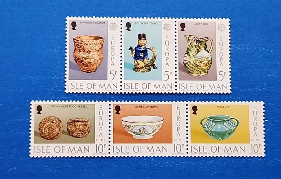 Estampillas de la Isla de Man, Scott 88a-91a conjunto completo MNH Foto 1 de 1