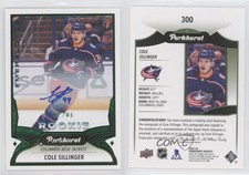 2021-22 Parkhurst Emerald Ice Achievement Autos /5 Cole Sillinger Rookie Auto RC