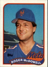 1989 Topps New York Mets Baseball Card #735 Roger McDowell