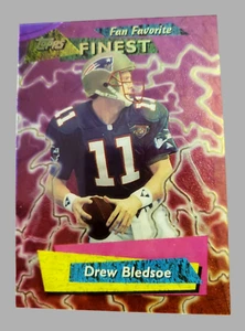 1995 Topps Finest Fan Favorites DREW BLEDSOE #FF1 NFL Football Card Patriots MT! - Picture 1 of 7