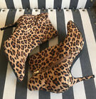 Zigi Soho Women Savida Animal Print Faux Suede Ankle Boots Pointy Toe Zipper 10
