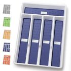 Silverware Organizer Tray Flatware Utensil Storage with 5 Compartments