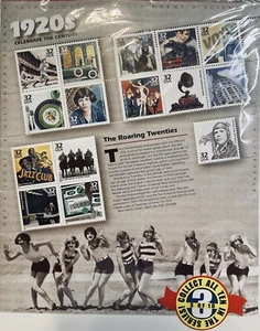 US 1998 PANE SHEET 15 STAMPS SCOTT #3184 CELEBRATE THE CENTURY 1920’s FREE SHIP - Picture 1 of 12