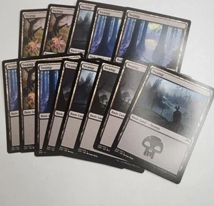 MTG Land Swamp Black - Deck Building - 13 Cards - Picture 1 of 2