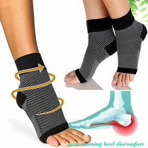 Instant Pain Relief Foot Care (15-20 mmHg) Compression Sleeves with Therapy Tech
