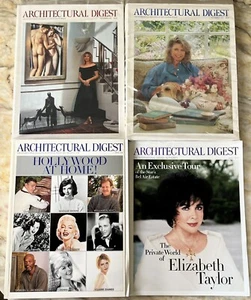 LOT 4-ARCHITECTURAL DIGEST HOLLYWOOD ISSUES-DEC 1993-NOV 1994-APRIL 2000-JUL2011 - Picture 1 of 5