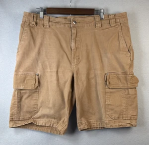 Duluth Trading Co Flex Fire Hose Canvas Utility Cargo Shorts Mens 42 Relaxed Fit - Picture 1 of 11