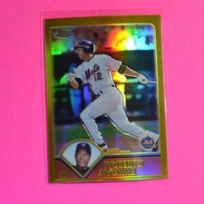 2003 Topps Chrome #184 GOLD REFRACTOR #d/449 Juan Gonzalez Rangers