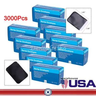 AZDENT 3000Pcs Dental Digital X-Ray Scan X Barrier Envelopes #2 for Phosphor Plate