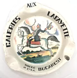 CENICERO LAFAYETTE DE COLECCIÓN GALERÍAS SARREGUEMINES FRANCESAS 5" MARCADO, LA MAITRISE c1920 - Imagen 1 de 6
