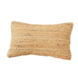 Seagrass and Raffia Jute Braided Pillow cover Handmade Throw Cushion Case Cover - Picture 1 of 11