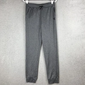 Hurley Pants Boys XL 18/20 Gray H2O Dri Athletic Jogger Drawstring Polyester - Picture 1 of 13