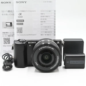 [Excelente+++] Kit de lente zoom eléctrico SONY α5000 (negro) - Imagen 1 de 8