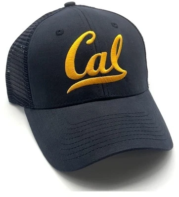 SOMBRERO CAL BERKELEY MALLA CAMIONERO AZUL MARINO NCAA EQUIPO DE FÚTBOL AMERICANO UNIVERSITARIO GORRA NUEVA Foto 1 de 3