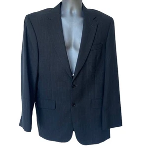 JoS. A. Bank Nadelstreifen Blazer grau Jacke Sport Mantel 100% Wolle Herren Gr. 40 LG - Bild 1 von 9