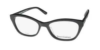 NUEVAS GAFAS JUICY COUTURE 222 NEGRAS BORDE COMPLETO PLÁSTICO 807 OJO DE GATO 50-16-140 Foto 1 de 4