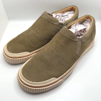 Tommy Bahama Speakeasy Caqui Oscuro Perforado Sin Cordones Mocasín Zapatos Informales Talla 7 Foto 1 de 4