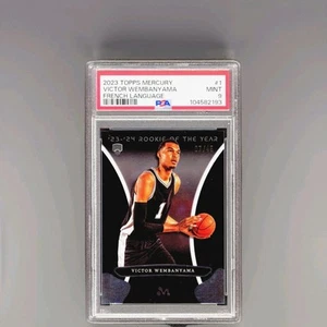 2023 Topps Mercury - Victor Wembanyama (RC) ROY French Language /45 #1 PSA 9 - Picture 1 of 2