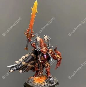 Pro Painted Skulltaker Herald of Khorne Chaos Daemons Warhammer 40K AoS Blades - Picture 1 of 7