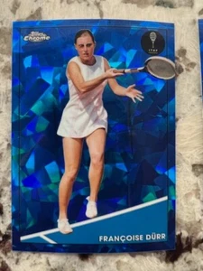 Tarjeta de tenis Francoise Durr 2021 Topps cromada zafiro #21 - Imagen 1 de 1