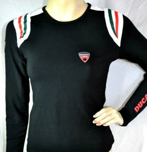 MAGLIA DUCATI MANICA LUNGA originale taglia M nuova NEW tags nera black longsleeve - Foto 1 di 10