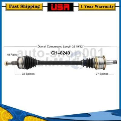 Eje trasero izquierdo CV eje articulado para Chrysler 300 2014 2012 2011 2010 2009 Foto 1 de 2