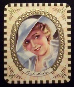 #46 Trude Marlen 1934 Garbaty Film Star Series 1 Embossed Cigarette Card