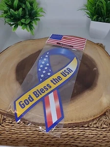 usa car magnet God Bless America ribbon patriotic united states/ Z101 - Picture 1 of 1