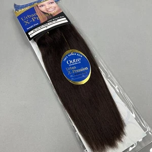 Micro Perm Yaki #2 Darkest Brown 10" Straight 100% Human Hair Extensions - Bild 1 von 6