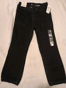 Baby Gap Girls Black Jogger Denim pants Size 4t NWT - Picture 1 of 4