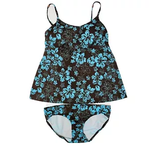 Motherhood Maternity 2 Piece Tankini Swimsuit Size M Floral Print - Picture 1 of 10