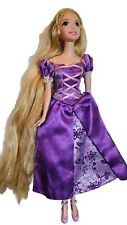 MATTEL PRINCESS RAPUNZEL TANGLED 2009 BARBIE DISNEY DOLL #2, 11 INCH EUC C362G 