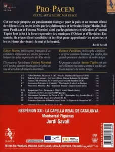 Jordi Savall: "Pro Pacem: La Paix" Hybrid SACD Book AVSA9895 SS [cd Q - Picture 1 of 3