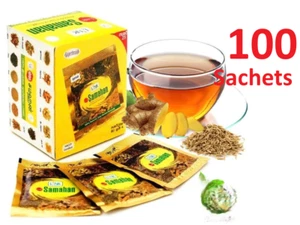 Té de hierbas ayurvédicas Samahan remedio natural para el resfriado y la tos 100 sobres gratis - Imagen 1 de 6