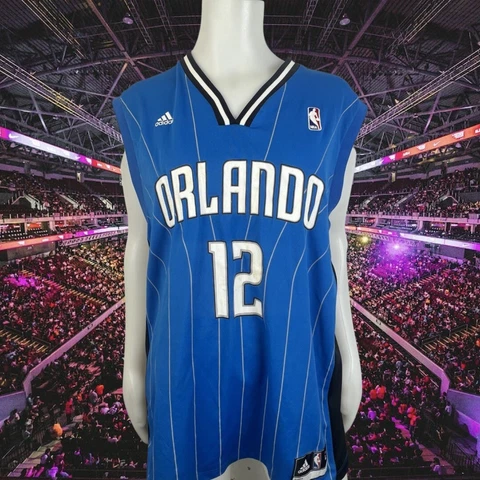 Dwight Howard Adidas Orlando Magic Striped Jersey Size 2XL NBA Basketball #12 Cover