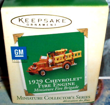 1929 Chevrolet Fire Engine`2004`Miniature-Fire Brigade #1,Hallmark Tree Ornament