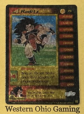 Dragon Ball Z CCG Raditz #P4 Limited Gold Foil Promo Card TCG - Image 1 of 2