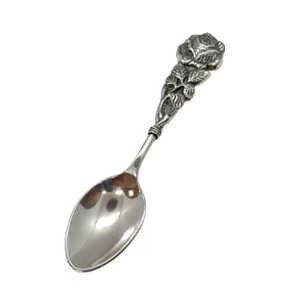 Genuine sterling silver baby spoon solid hallmarked 925 nickel free handmade - Picture 1 of 4