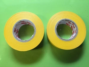 Insulation wiring loom tape YELLOW twin pack (19mm x 20m per roll) - Picture 1 of 1