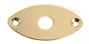 Jack Plate Flat Oval Football Shape Metal Body Mount Gold 0811230GD - Picture 1 of 4