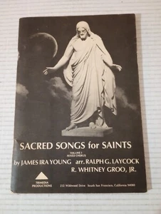 Sacred Songs For Saints Vol 1 Young Laycock Groo - Picture 1 of 17