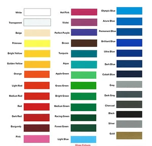 Letrero autoadhesivo de plástico para tarjetas de colores Ritrama con espalda pegajosa vinilo brillo y mate - Imagen 1 de 4