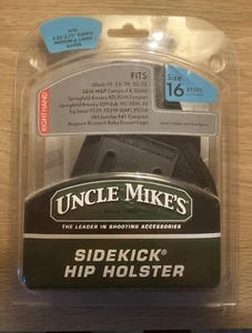 Uncle Mike's Sidekick Hip Holster Size 16 3.25"-3.75" Barrel Medium/Large Frame - Picture 1 of 4