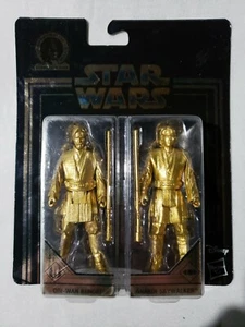 Hasbro 2019 Star Wars Gold Edition Obi-Wan & Anakin Skywalker Free Shipping - Picture 1 of 9