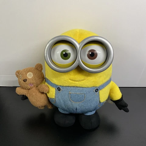 MINIONS Talking Light-up Glowing Cheeks Bob 10" with Teddy Bear plush toys gru Cover
