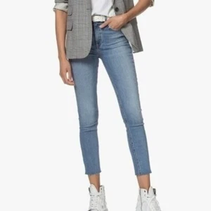Rag & Bone High Rise Ankle Raw Hem Skinny Jeans Heather Size 26 - Picture 1 of 12