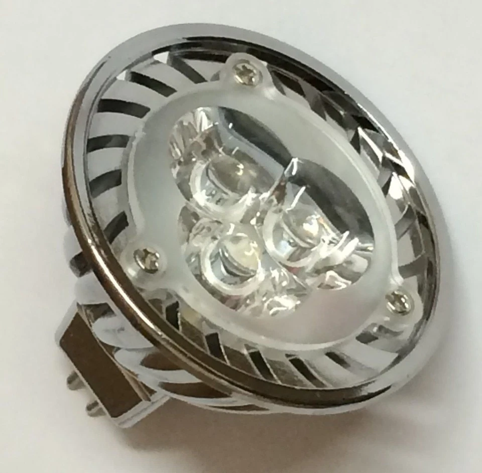 LED MR16 Bulb 12 Volt Low Voltage 6 Watt Landscape Lights AC/DC NEW - 4 Quantity - Image 1 of 1