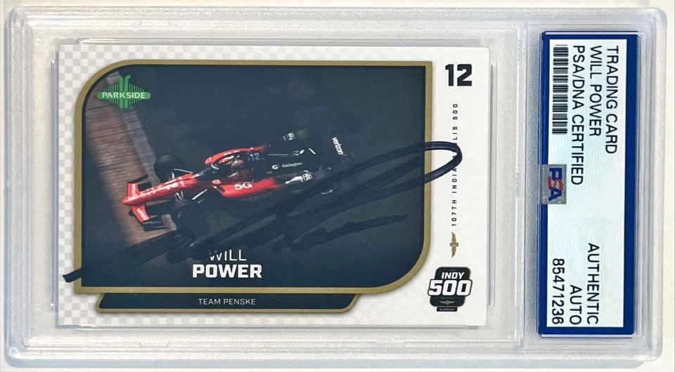 Tarjeta automática firmada por Parkside Indycar Will Power IRL 2024 #150 PSA ADN Foto 1 de 1